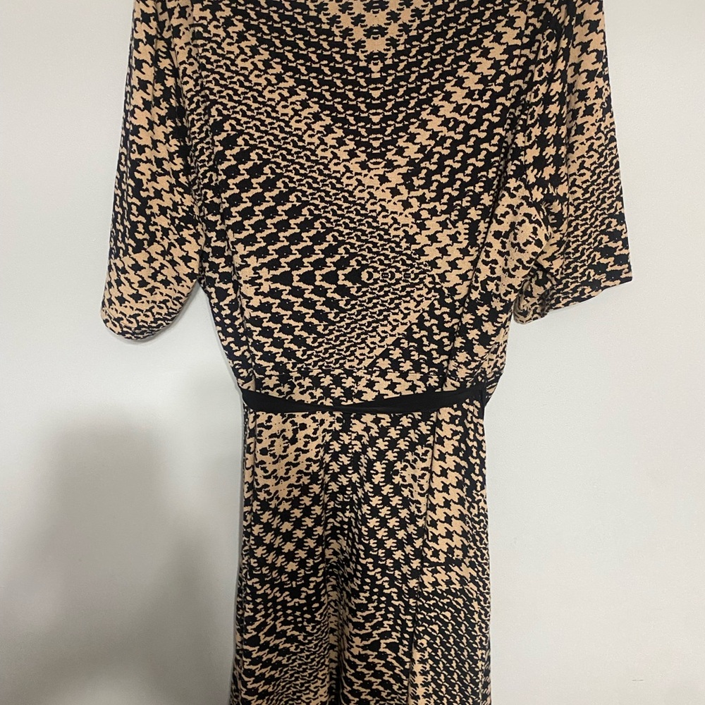 Women’s roz and Ali black and tan long short sleeve dress size 24 3x - Picture 8 of 10
